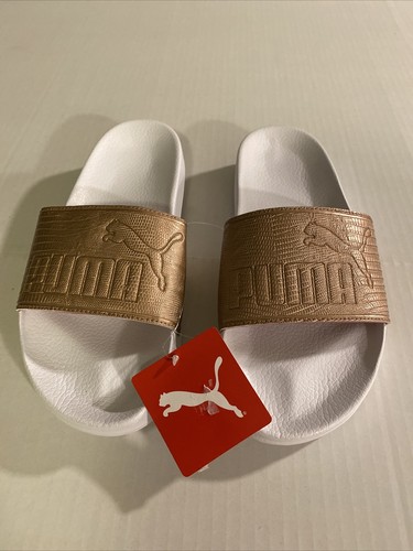 Puma Slider donna Leadcat Rame rosa bianco puma. Taglia 10 5 Spedizione gratuita!!