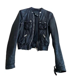 Dsquared2 Dsquared Riders Leather Jacket Leather - Picture 1 of 5