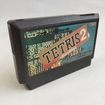 Tetris 2 Bombliss BPS pre-owned Nintendo Famicom NES Tested - Image 1 of 4