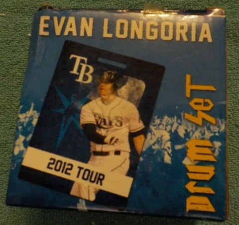 TAMPA BAY RAYS EVAN LONGORIA 2012 TOUR DRUM SET Cover