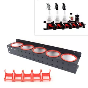 Spray Bottle Storage Rack Abrasive Hang Wall Mounted Rail Detailing Organizer - Picture 1 of 10
