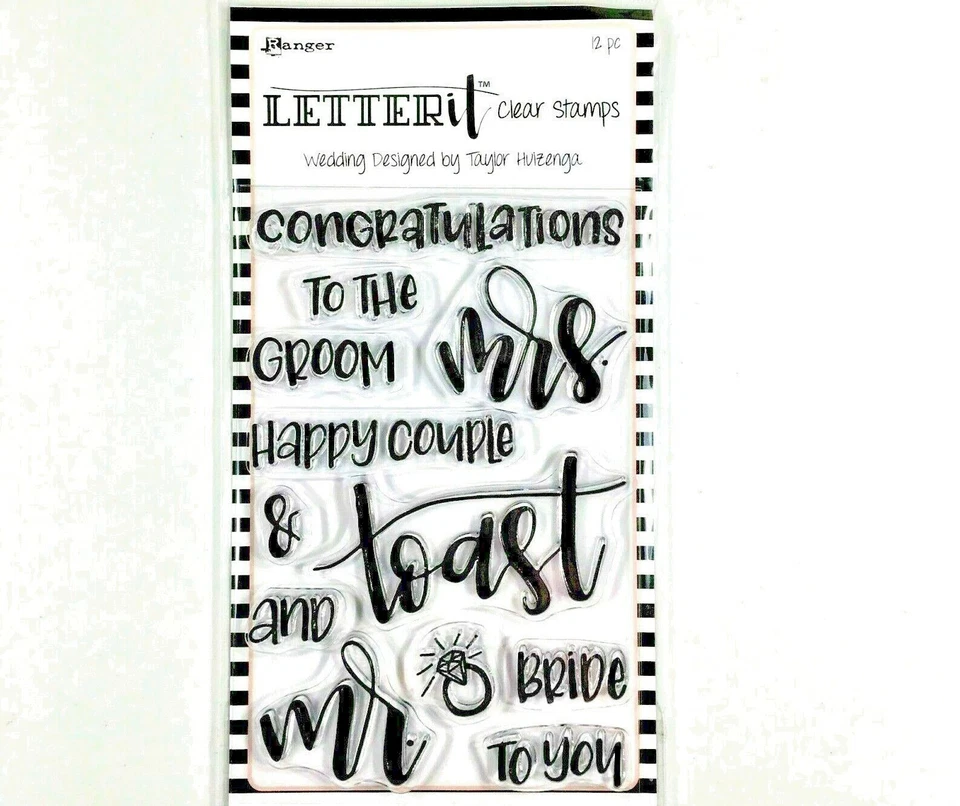 Ranger LEC59332 Letter It Clear Stamp 4x6 Wedding