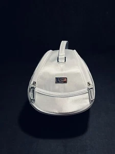 Christian Dior Beauty Vintage Tela Blanca Tocador Maquillaje Cosméticos Artículos de Aseo Bolsa - Imagen 1 de 16