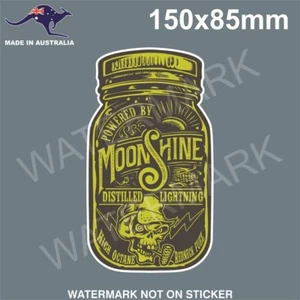 PEGATINA MOONSHINE REDNECK FUEL RETRO VINTAGE RAT ROD HOT ROD CAJA DE HERRAMIENTAS HILL BILLY  - Imagen 1 de 1