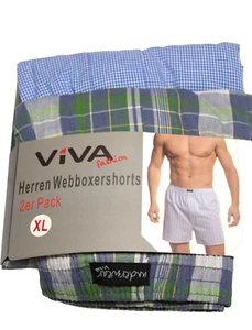 Herren Webboxershorts 2 er Pack 100 % Baumwolle " XL " - Bild 1 von 1