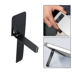 1x Metal Cell Phone Kickstand Ultra Thin Desktop Stand Adjustable Folding Holder - Picture 1 of 12