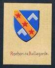 19./20. Jh. - Rochon de Bellegarde Blason Aquarelle Wappen coat of arms Heraldik