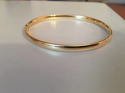 bracelet jonc ouvrant or jaune 18 carats 750 °/°°,  10,20 grs, neuf - Photo 1/4