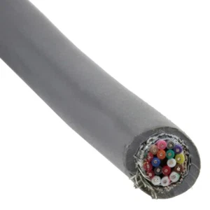 Alpha Wire 86018CY Multi-Conductor Cable, 28AWG, 18C SHIELD, 20 Foot Roll, Slate - Picture 1 of 2