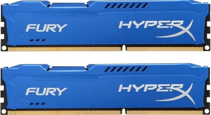Kingston Fury blau 16 GB (2x8GB) HX316C10F/8 DDR3-1600 PC3-12800   #111742 - Bild 1 von 1