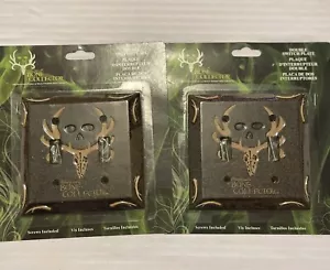 2~ Bone Collector Light Switch Cover Antler Logo New Man Cave Camp Cabin Hunt - Picture 1 of 7
