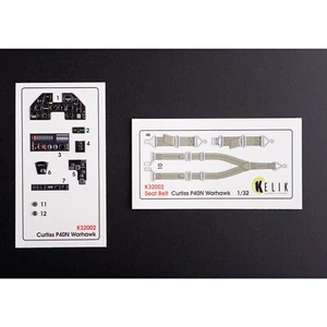 P-40N interior 3D decals for Trumpeter kit for model kit KeliK K32002 Scale 1:32 - Picture 1 of 21