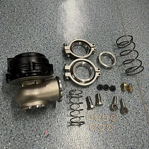 Black 44mm Wastegate External Turbo W/ TIAL V-Band Flange Spring MV-R 14PSI - Picture 1 of 5