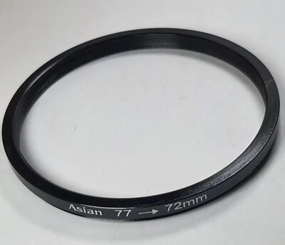 77-72 Step-Down Metal Stepping Ring 77-72mm 77mm Lens to 72mm Filter E77-E72 - Image 1 of 4
