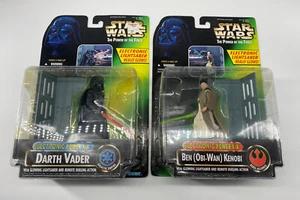STAR WARS POWER OF THE FORCE POTF ELEKTRONISCH F/X DARTH VADER OBI-WAN KENOBI SET - Bild 1 von 8