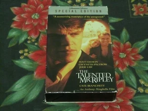 THE TALENTED MR. RIPLEY~SPECIAL EDITION~MATT DAMON~VHS TESTED VG~ - Picture 1 of 12