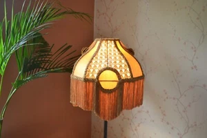 Lampshade vivian gold crochet hand embroidery table lampshade floor lampshade - Picture 1 of 7