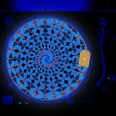 Zen Meditation Turntable Slipmat GLOW BLACKLIGHT 12 inch - Image 1 of 2