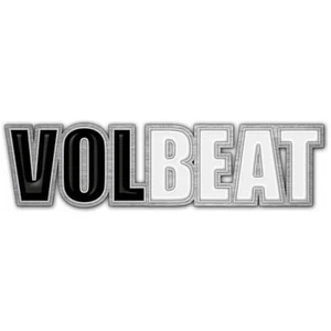 VOLBEAT Metal Pin Badge: LOGO: black & white Official Licensed Merchandise £pba - Foto 1 di 9