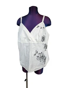 Abito Cami Venezia bianco e nero ricamato floreale taglia 18/20 donna U34 nuovo con etichetta - Foto 1 di 9