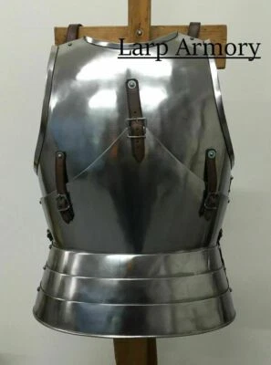 Medieval Muscles Armor Jacket Larp SCA Roman Greek Breastplate HALLOWEEN Costume - Image 1 of 3