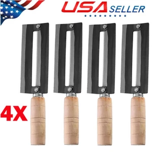 4pcs 26*16cm Carbon Steel Double Sharp Sugarcane Peeler Knife Pineapple Peeling - Picture 1 of 18