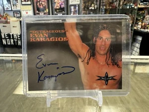 1999 Topps WCW/nWo Outrageous Evan Karagias (Karagios) Autographed Card RARE - Picture 1 of 2