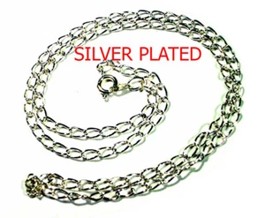 Collar colgante turquesa envuelto en alambre de plata esterlina PERO con cadena SP 9413P - Imagen 1 de 3