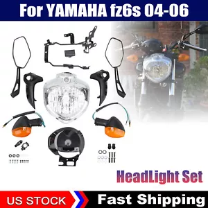 Pro Headlight Set Head Light Assembly For YAMAHA FZ6 FZ6S FZ6N 2004 2005 2006 - Picture 1 of 15
