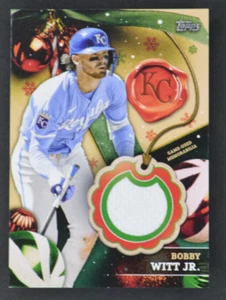 Bobby Witt Jr. RC-BW Player-Worn Relic Card 2024 Topps Holiday Mega Baseball - Bild 1 von 2