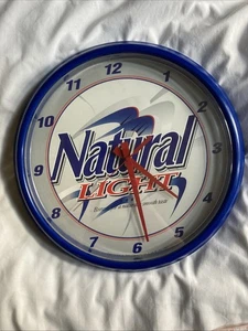 16" natürliches Licht Bier Schild blau Uhr Mann Höhle Bar Spielzimmer Garage - Bild 1 von 5