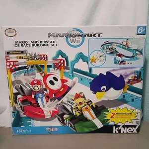 Nintendo Mario Kart "Mario and Bowser Ice Race Building Set K'NEX NEW! - Picture 1 of 9