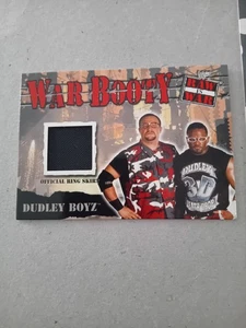 2001 Fleer Wwf Wwe Raw Is War Booty Card Official Ring Skirt Dudley Boyz - Picture 1 of 2