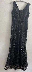 Abendkleid Schwarz, Gr. 42, Lang - Bild 1 von 6