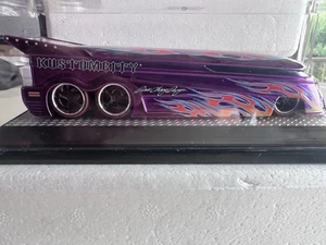 KUSTOMCITY EVO ARTIST PROOF 6 CUSTOM VW DRAG BUS HOT WHEELS PURPLE 118/887 - Picture 1 of 10