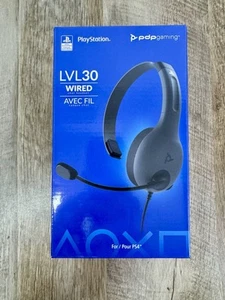 Playstation Chat Headset Wired Noise Cancelling Microphone PDP Gaming LVL30 New - Picture 1 of 7