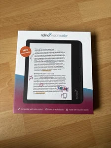 Tolino Vision Color eBook-Reader,Schwarz - Bild 1 von 2