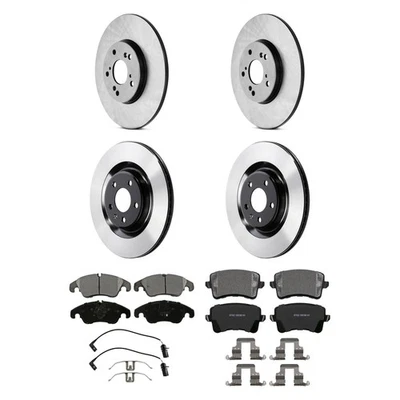 Kit de frenos delanteros y traseros Wagner QuickStop con pastillas semimetálicas Foto 1 de 4