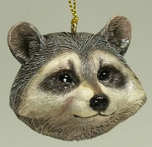 Slavic Treasures Resin Animal Ornaments Raccoon Head - No Box 6447124 - Picture 1 of 1