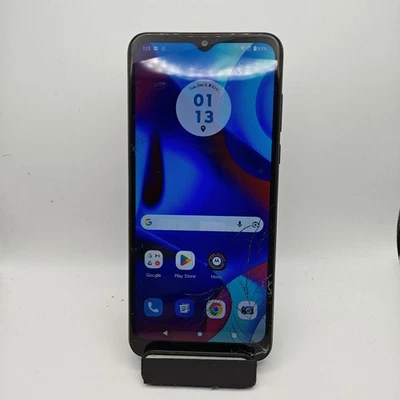 Motorola Moto G Pure 2021 XT2163-4 (T-Mobile) - 32GB Blue - CRACKED #2591 - Image 1 of 4