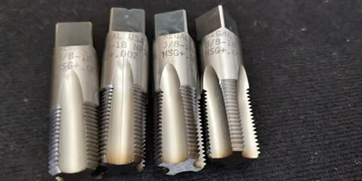 4 pieces REGAL USA 3/8-18 NPSM Pipe Tap   HSS +.002" - Image 1 of 4