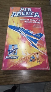 NOS Vintage 1987 Milton-Bradley AIR AMERICA Shockwave Styrofoam Airplane KITE - Picture 1 of 2