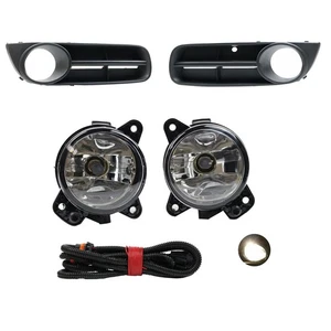 Set of Front Bumper Fog Lights Cover Wire For Skoda Roomster Fabia MK2 2007-2010 - Picture 1 of 6