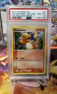 PSA 8.5 Charmander Reverse Holo 2004 EX FireRed & LeafGreen 57/112 Pokemon TCG - Picture 1 of 2