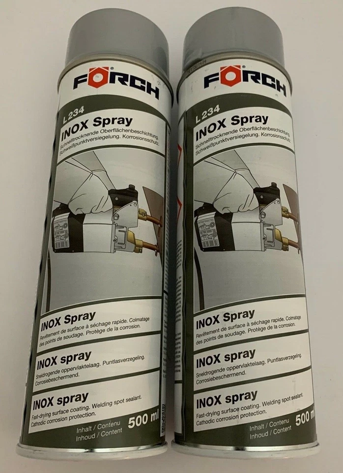 2x FÖRCH L234 INOX Schweißpunktversiegelung Korrosionsschutz - je 500ml Spray - Bild 1 von 1