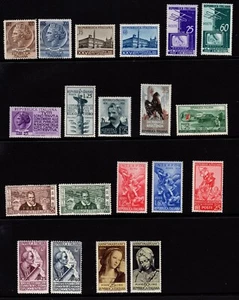 Repubblica - 1954 - Posta Ordinaria - Annata completa nuova (MNH) - 20 valori - Imagen 1 de 2