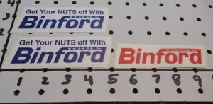 3 BINFORD TOOLS STICKERS ,  VINTAGE TOOL TIME ORIGINALS  , TIM ALLEN  Decals NOS - Picture 1 of 5