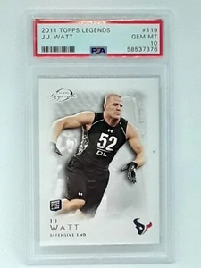 *PSA 10* J.J. Watt 2011 Topps Legends Football - #119 RC - Houston Texans - Picture 1 of 6