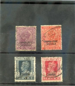 Indien (Chamba) Sc O40,8,55,9 (SG O52,63,72,6) F-VF GEBRAUCHT 1932-40 1a3p,2a,3p,1a $ 21 - Bild 1 von 1