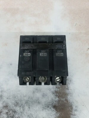 GENERAL ELECTRIC THQL32030 3 POLE CIRCUIT BREAKER 30A 240V NT - Image 1 of 4
